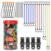 salelink.co.nz HORUSDY Horusdy 30PCS Premium Bungee Cords Horusdy 30PCS Premium Bungee Cords | Action Outdoors NZ