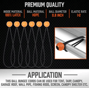 salelink.co.nz HORUSDY Horusdy 30PCS Premium Bungee Cords Horusdy 30PCS Premium Bungee Cords | Action Outdoors NZ