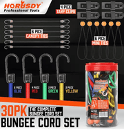 salelink.co.nz HORUSDY Horusdy 30PCS Premium Bungee Cords Horusdy 30PCS Premium Bungee Cords | Action Outdoors NZ