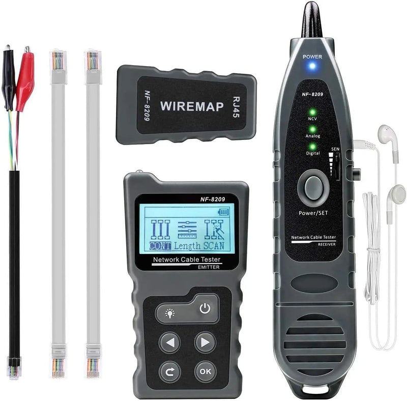 4 in 1 Network Cable Tracker PoE Tester with NCV & Lamp for CAT5e/CAT6/CAT6a – view 1