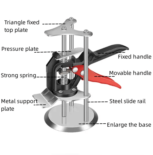 Tile Lifter - Durable Tripod Column Height Adjuster with Enhanced Steel Base – view 5