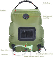 salelink.co.nz Unbranded 20L Solar Shower Bag with Shower Head 20L Solar Shower Bag With Shower Head For Outdoors
