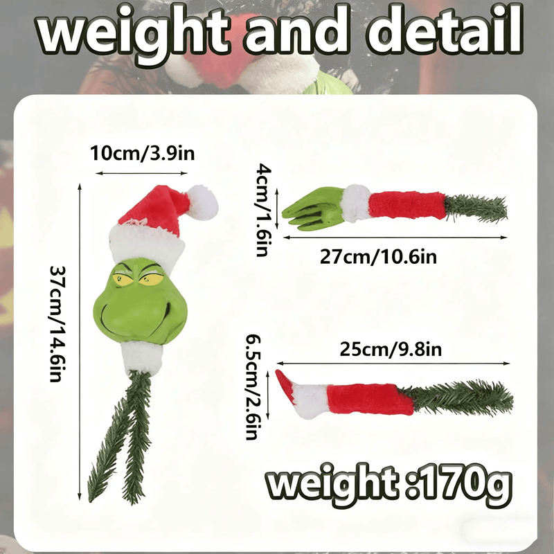 salelink.co.nz Unbranded Grinch Christmas Tree Decoration Grinch Christmas Tree Decoration | Action Outdoors NZ