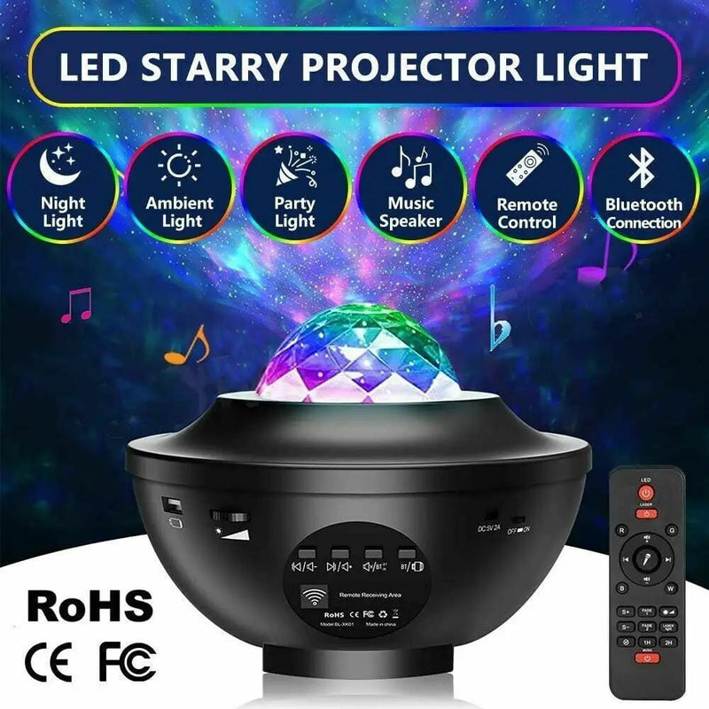 LED Galaxy Starry Night Light Galaxy Projector Light – view 2