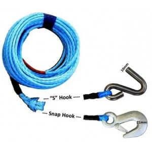 DYNEEMA Vehicle Towing Strops Dyneema Rope Pack length 6mm x 4 mm  S HK Dyneema Rope Pack 6mm x 4m | Winch & Trailer Line NZ