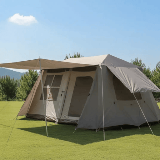 ECOTREK Tent Family Tent Double Layers Waterproof Tent Manual pole setup  PU3000+ LCF01633 Family Tent Double Layers Waterproof Tent Manual pole setup  PU3000+ LCF01633