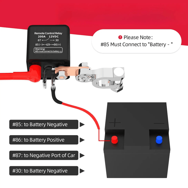 Wireless Remote Car Battery Disconnect Cut off Switch Isolator – view 3
