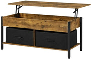 Yaheetech Lift Top Coffee Table with Fabric Storage Baskets Lift Top Coffee Table with Fabric Storage Baskets