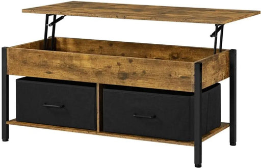 Yaheetech Lift Top Coffee Table with Fabric Storage Baskets Lift Top Coffee Table with Fabric Storage Baskets