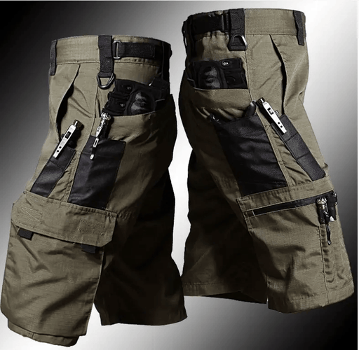 Men's Tactical Military Cargo Shorts With Multiple Pockets For Outdoor Hiking – view 2
