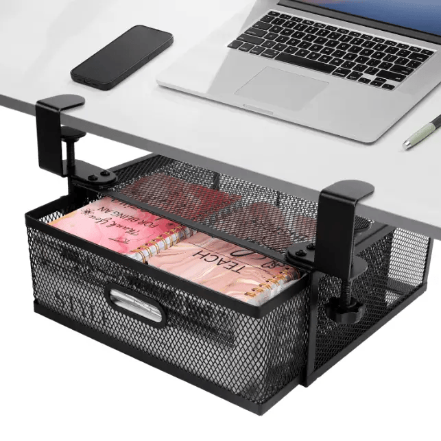 salelink.co.nz Unbranded Metal Under Desk Drawer Organizer Metal Under Desk Drawer Organizer | Action Outdoors NZ
