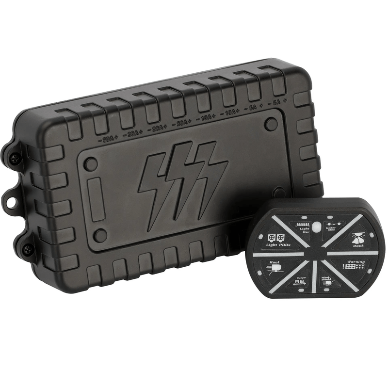 salelink.co.nz Unbranded 8 Gang LED Switch Panel Kit 8 Gang LED Switch Panel Kit | Action Outdoors NZ