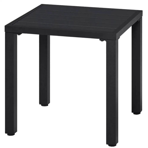 Outdoor Small Metal Square Side Table Garden Coffee End Table – view 1