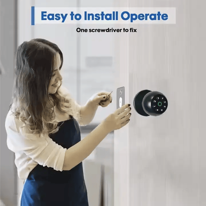 salelink.co.nz Unbranded Smart Door Lock Ball Lock Smart Door Lock Ball Lock | Action Outdoors NZ
