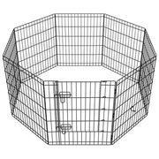 Yaheetech Foldable Metal Dog Exercise Pen Dog Pen Foldable Metal Dog Exercise Pen Dog Pen