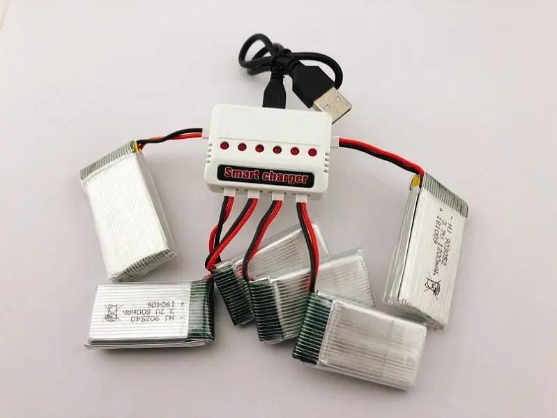 dealonline.co.nz dealonlinenz 6 in 1 3.7V USB Charger for Drone 6 In 1 3.7V USB Drone Battery Charger For Six Batteries