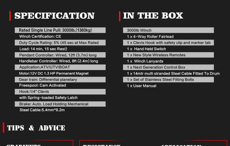 salelink.co.nz X-BULL X-BULL Electric Winch 3000LBs X-BULL Electric Winch 3000LBs | Action Outdoors NZ