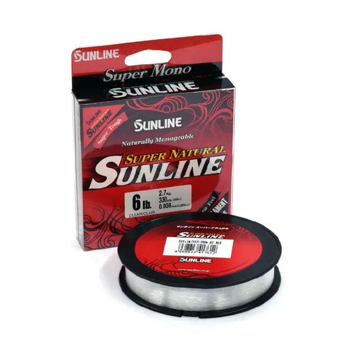 Sunline Fishing Line Sunline Super Natural 330yds Clear 6lb Sunline Super Natural 330yds Clear 6lb Monofilament