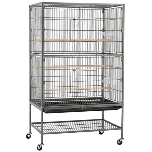 Yaheetech 52″ H Large Parrot Cage Rolling Metal Bird Cage 52″ H Large Parrot Cage Rolling Metal Bird Cage