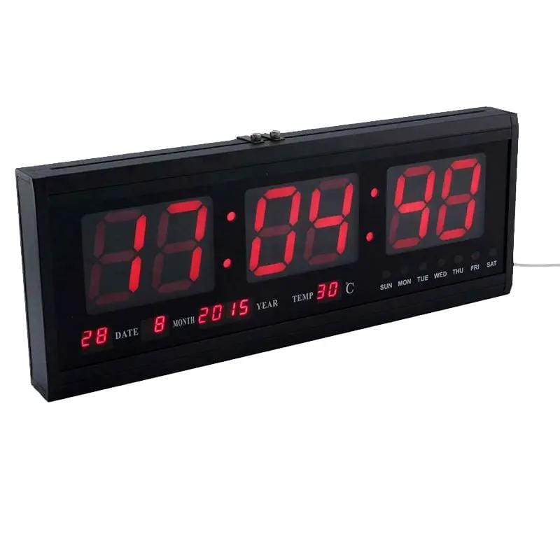 48cm Large Big Jumbo LED Wall Desk Clock Display With Calendar Temperature – view 4