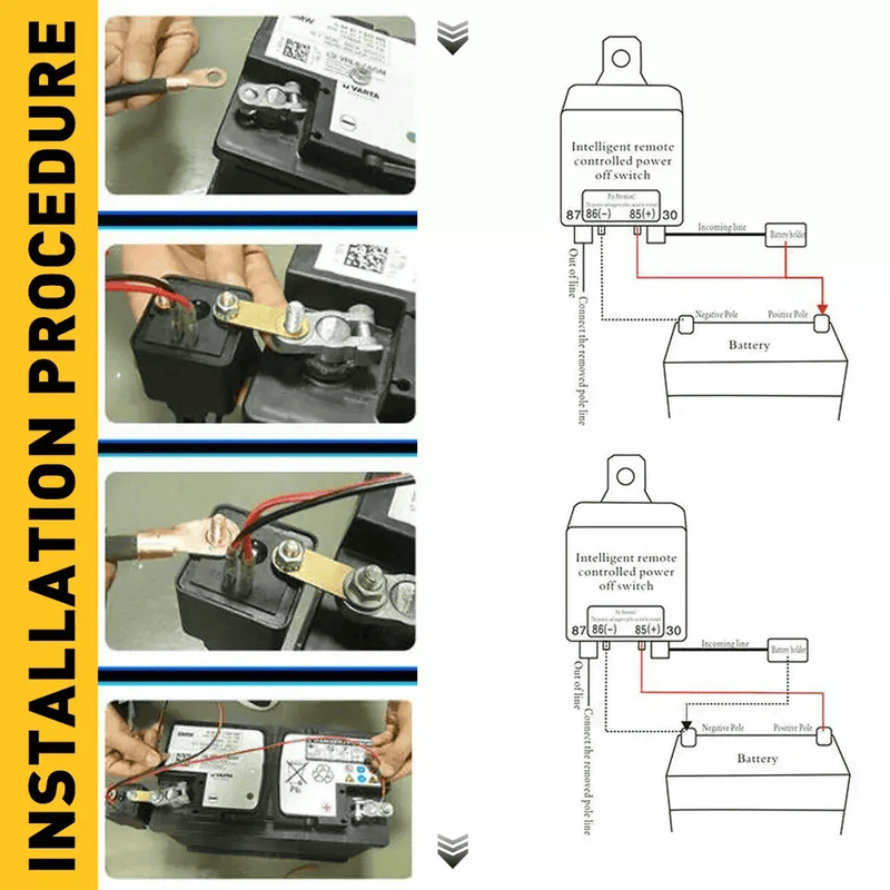 Wireless Remote Car Battery Disconnect Cut off Switch Isolator – view 5