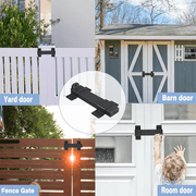 Gate Latches Flip Latch Bolt Latch Lock for Safety Door Black – view 4