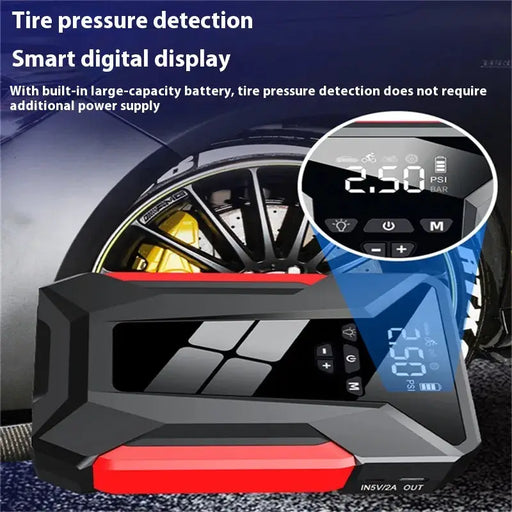 3-in-1 Car Jump Starter Power Bank with Air Compressor – view 2
