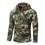 Mead's Supply & Equipment Outfitters limited Men's Outdoor Clothing Men's Plus Size Softshell Jacket Camouflage Windproof Outdoor Coat Men's Plus Size Camouflage Softshell Jacket Windproof