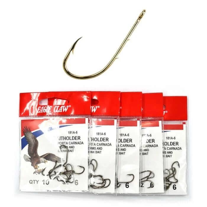 Eagle Claw Baitholder Hook No 8 Secure Baiting for Anglers