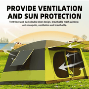 salelink.co.nz Unbranded Camping Tent 420x305x210cm - Green Camping Tent 420x305x210cm - Green | Action Outdoors NZ
