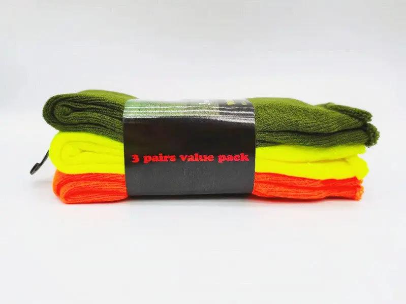(12 Pairs) High Visible Safety Work Socks Cushioned Socks – view 6