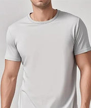 Solid Casual Crewneck T-Shirt — Loose Fit Pure Cotton | Men's Everyday Tee – view 48