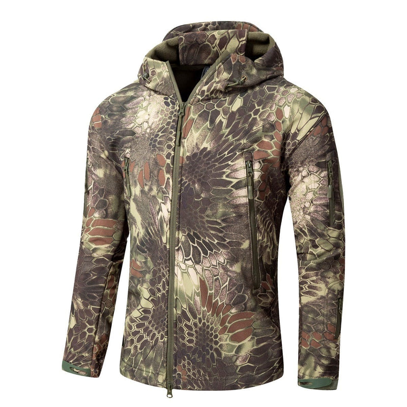 Mead's Supply & Equipment Outfitters limited Men's Outdoor Clothing Men's Plus Size Softshell Jacket Camouflage Windproof Outdoor Coat Men's Plus Size Camouflage Softshell Jacket Windproof