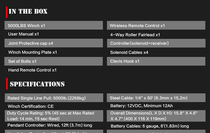 salelink.co.nz X-BULL X-BULL Electric Winch 5000LBs X-BULL Electric Winch 5000LBs | Action Outdoors NZ