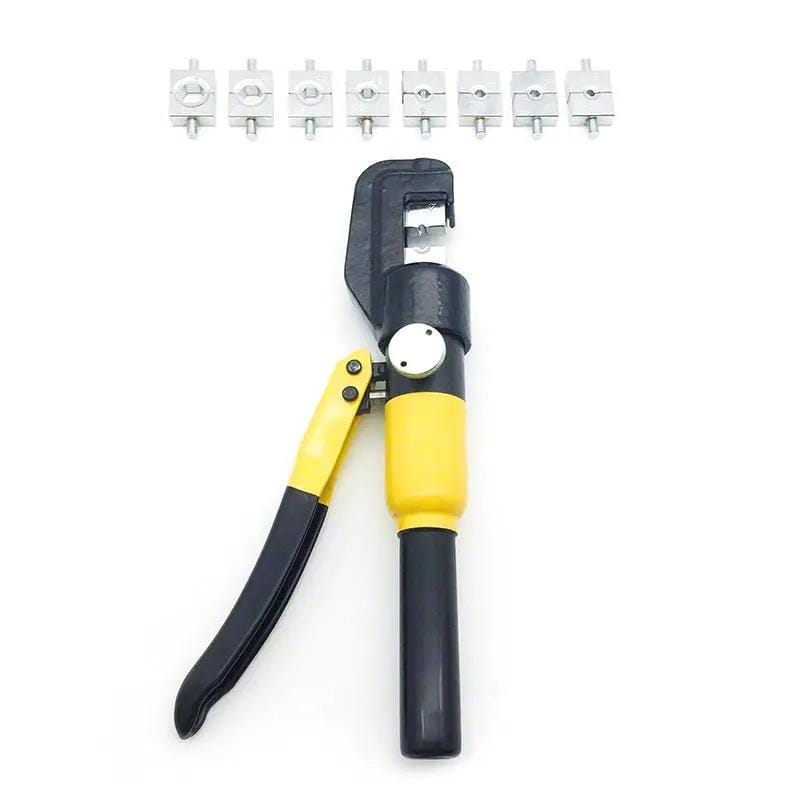 Hydraulic Crimping Tool 8 Ton Wire Force Terminal Crimper Cable 9 Dies 4-70mm – view 2