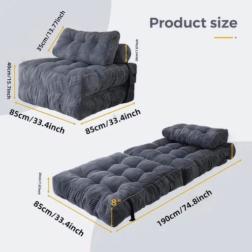 dealonline.co.nz dealonline.co.nz Folding Sofa Convertible Comfy Foam Couch Bed Foldable Mattress Folding Sofa Convertible Comfy Foam Couch Bed Foldable Mattress