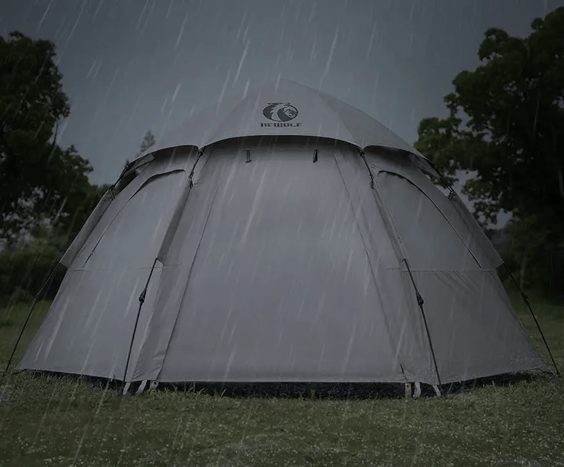 Large Hexagon Double-Layer Waterproof Camping Tent DYLF2063 by ECOTREK