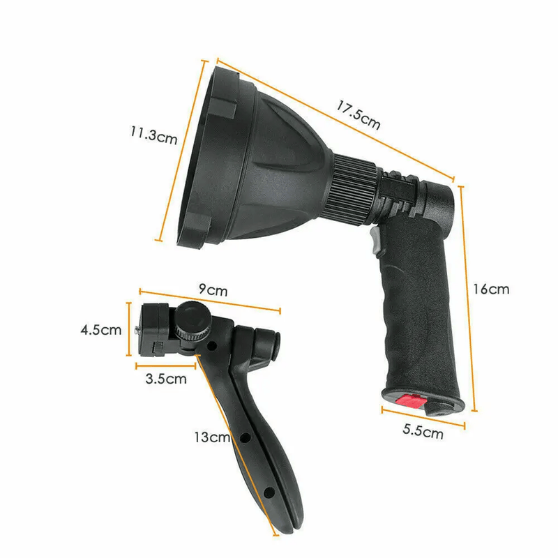 LED Handheld Spotlight Rechargeable Hunting Camping Flashlight – view 3