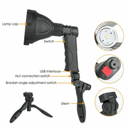 LED Handheld Spotlight Rechargeable Hunting Camping Flashlight – view 7