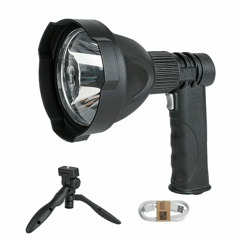 LED Handheld Spotlight Rechargeable Hunting Camping Flashlight – view 2