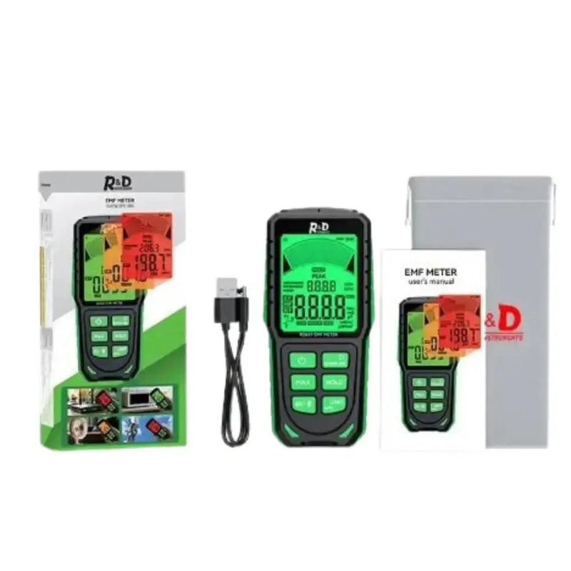 Habicare HBC EMF Tester Habicare RD637 3-in-1 EMF & RF Detector