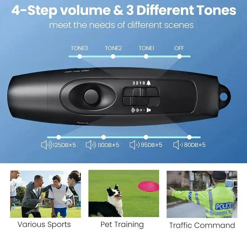 Habicare HBC Electronic Whistle Habicare Electronic Whistle - 3 Tones, Rechargeable