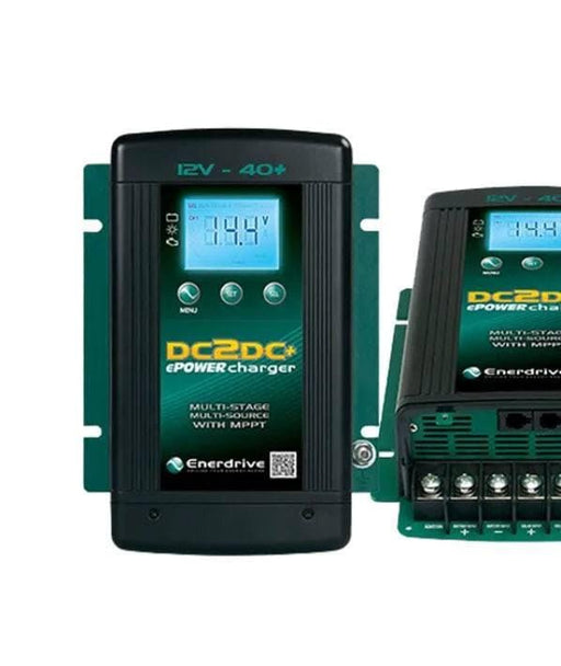 Enerdrive DC2DC 40A Charger 12V Dual Input MPPT Auto-Switch for Engine and Solar Off-Grid