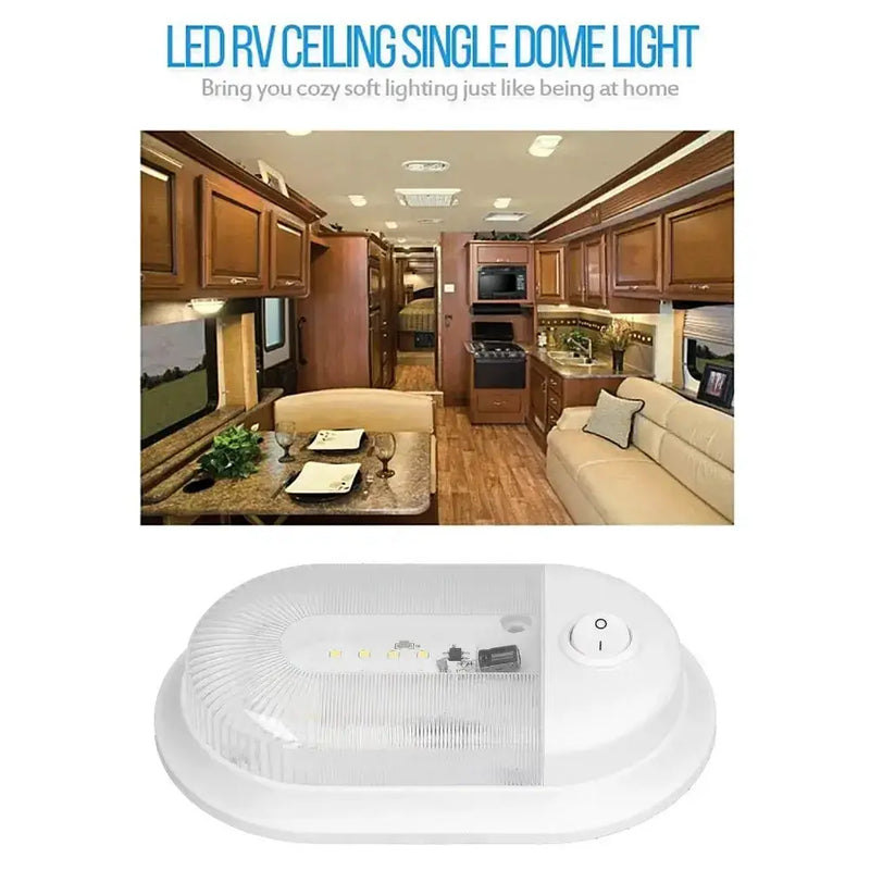 Habicare 360LM LED RV Ceiling Dome Light for Campers & RVs 360LM LED RV Ceiling Dome Light for Campers & RVs