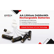 Epoch AA 1.5V 2300mAh USB Protected Li-ion Battery - 4 Pack – view 9