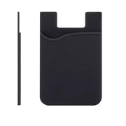 Black Silicone Credit Card Holder Pocket Case Sticker Phone – view 2