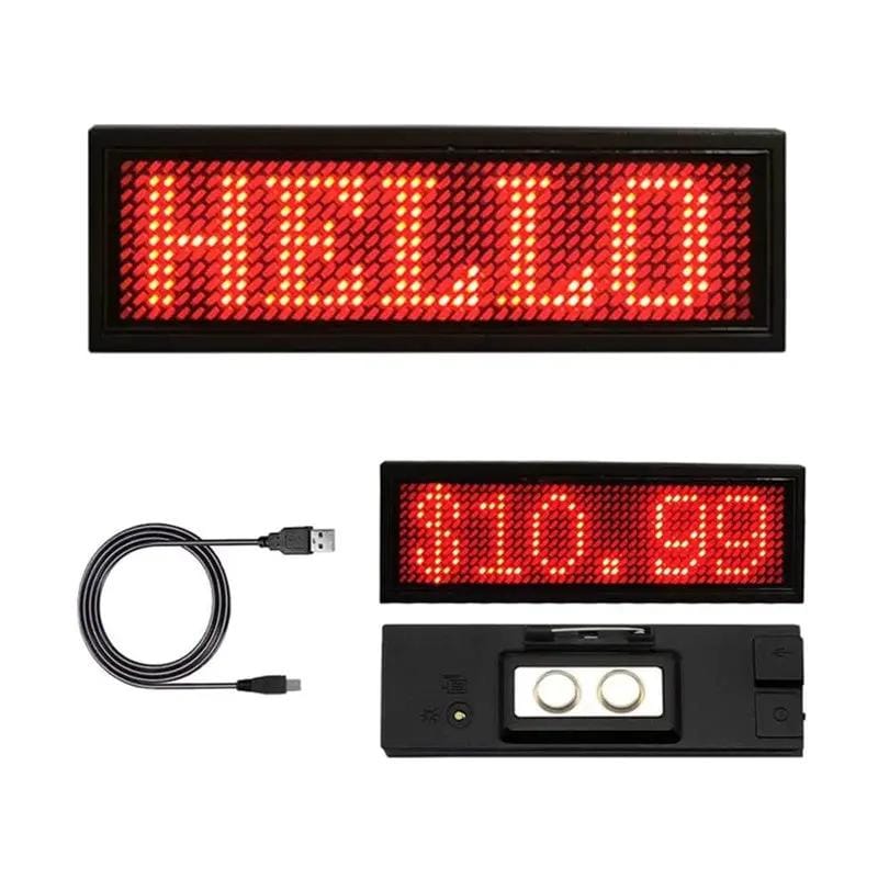 salelink.co.nz Unbranded LED Name Badge Tag - Red LED Name Badge Tag - Red | Action Outdoors NZ