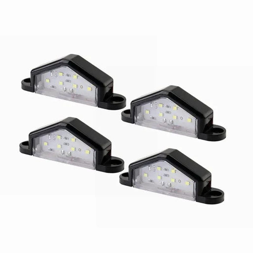 4X 6 LED License Number Plate Light Truck Caravan Trailer Lamp Rear/Front 10-30V – view 1