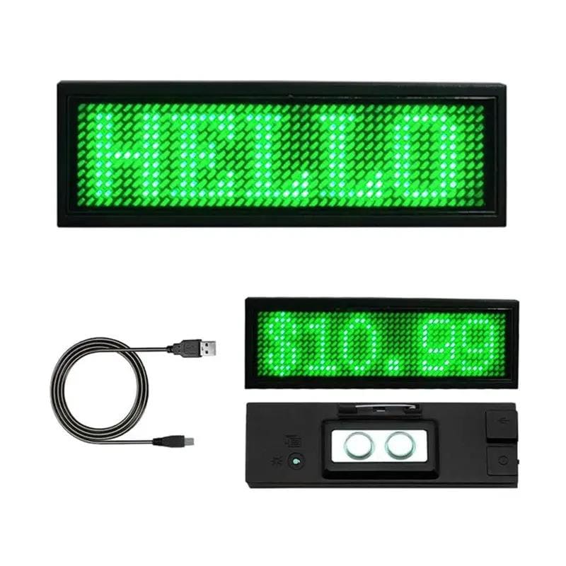 salelink.co.nz Unbranded LED Name Badge Tag - Green LED Name Badge Tag - Green | Action Outdoors NZ