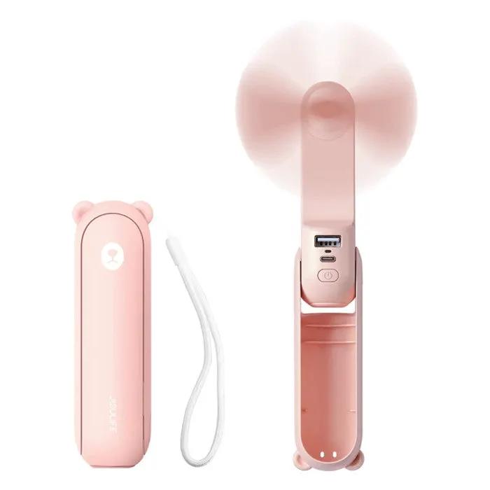 Handheld Mini Fan Portable USB Pocket Fan with Power Bank, Flashlight – view 1